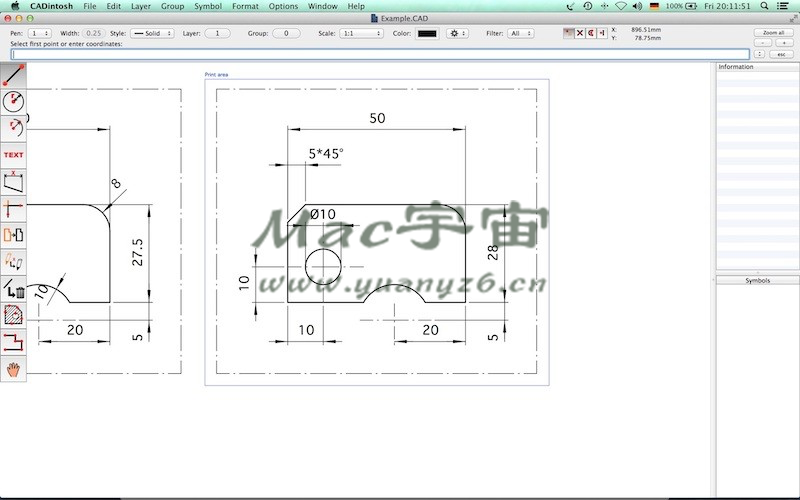 【R43】CADintosh X for Mac v8.9 强大2D CAD绘图软件