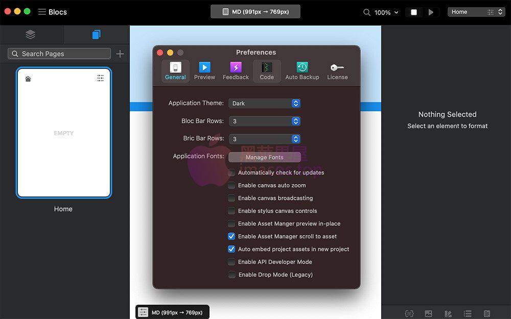 Blocs For Mac 破解版 懒人网页设计工具(3.4.1至4.5.0多版本合集)