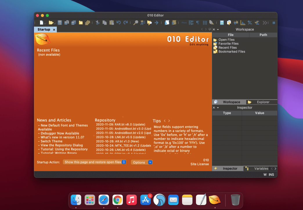 SweetScape 010 Editor for Mac v16.0.2 专业的文本及十六进制编辑器