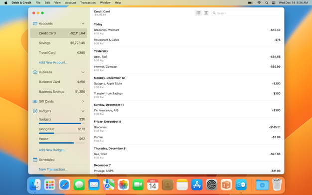 Debit & Credit for Mac v7.5.3 中文版 个人理财应用