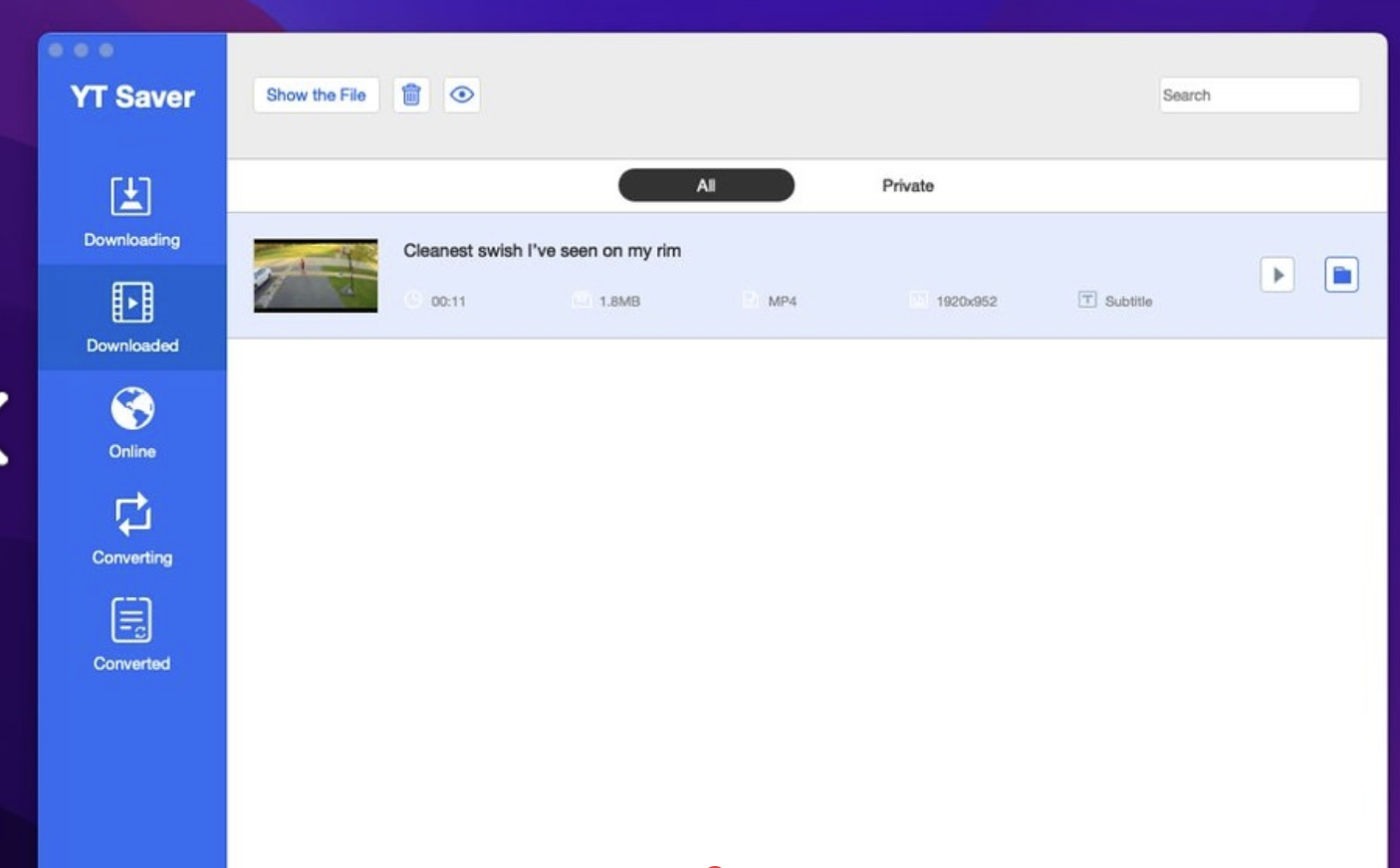 YT-Saver for Mac v10.8.0 网页视频下载工具