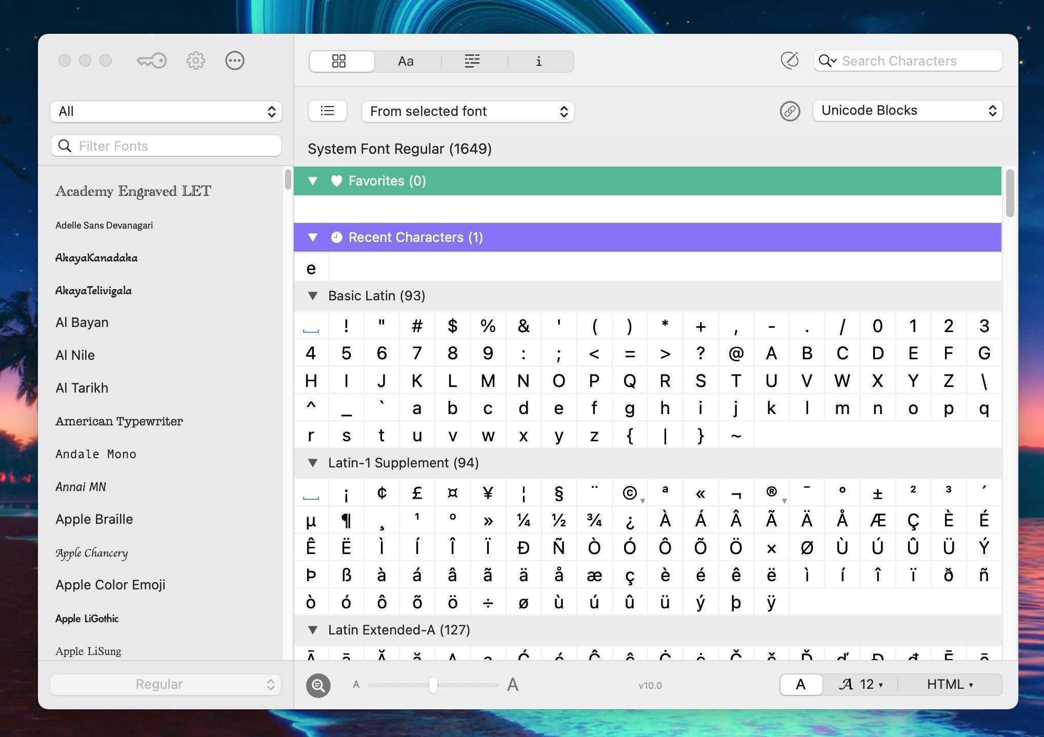 PopChar for Mac v10.5 在文本里插入特殊字符