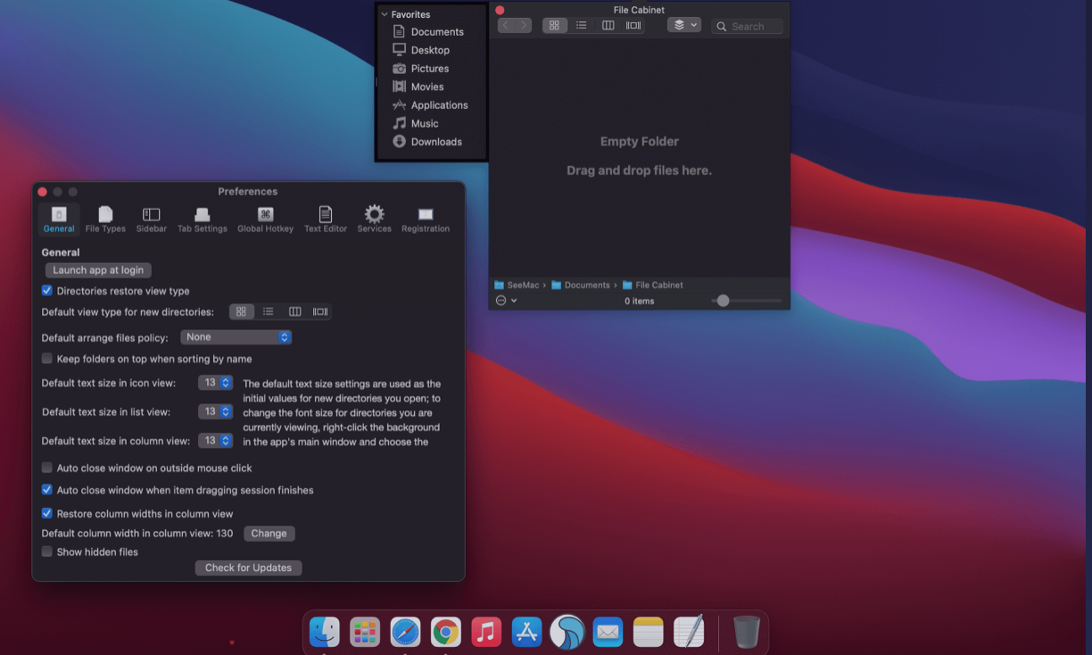 File Cabinet Pro for Mac v8.6.4 菜单栏文件扩展管理工具