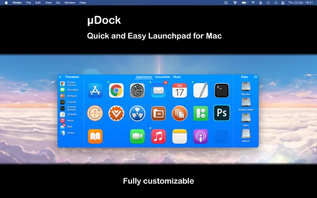 uDock for Mac v4.8.4 Dock栏快速启动系统