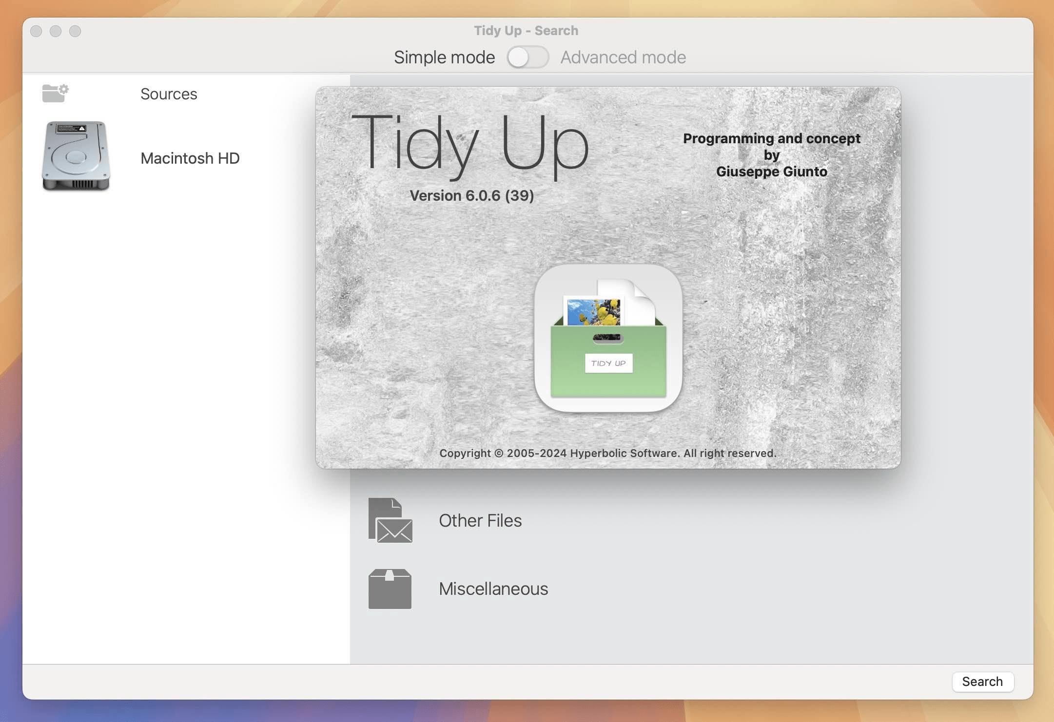Tidy Up for Mac v6.0.9 优秀的磁盘整理工具