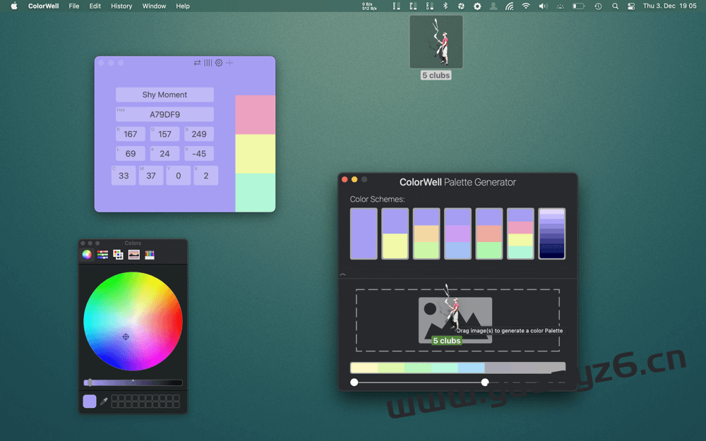 ColorWell for Mac v8.0.2 mac调色板/配色工具