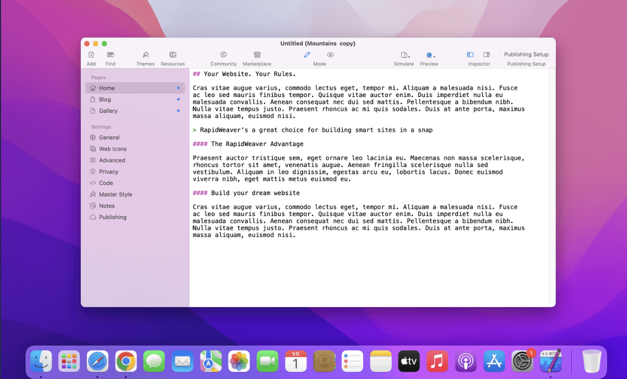 RapidWeaver for Mac v9.6.6.dmg