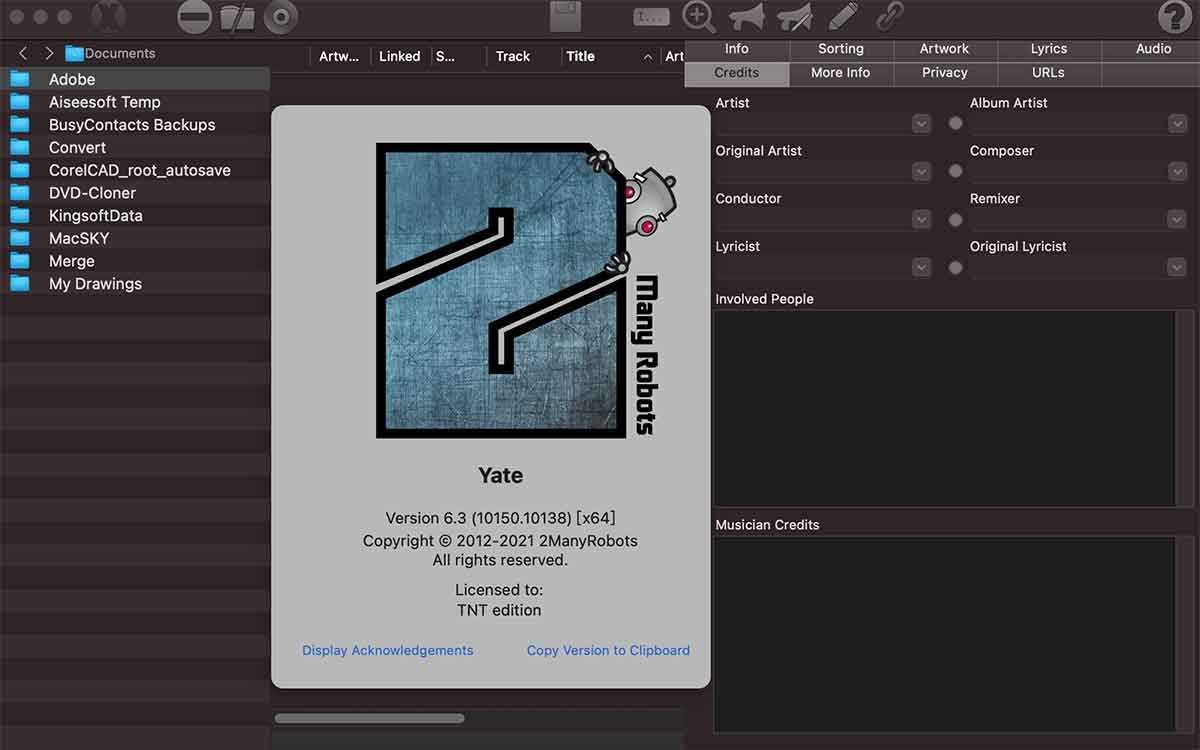 【R147】Yate for Mac v8.3.4 音乐标签编辑管理工具