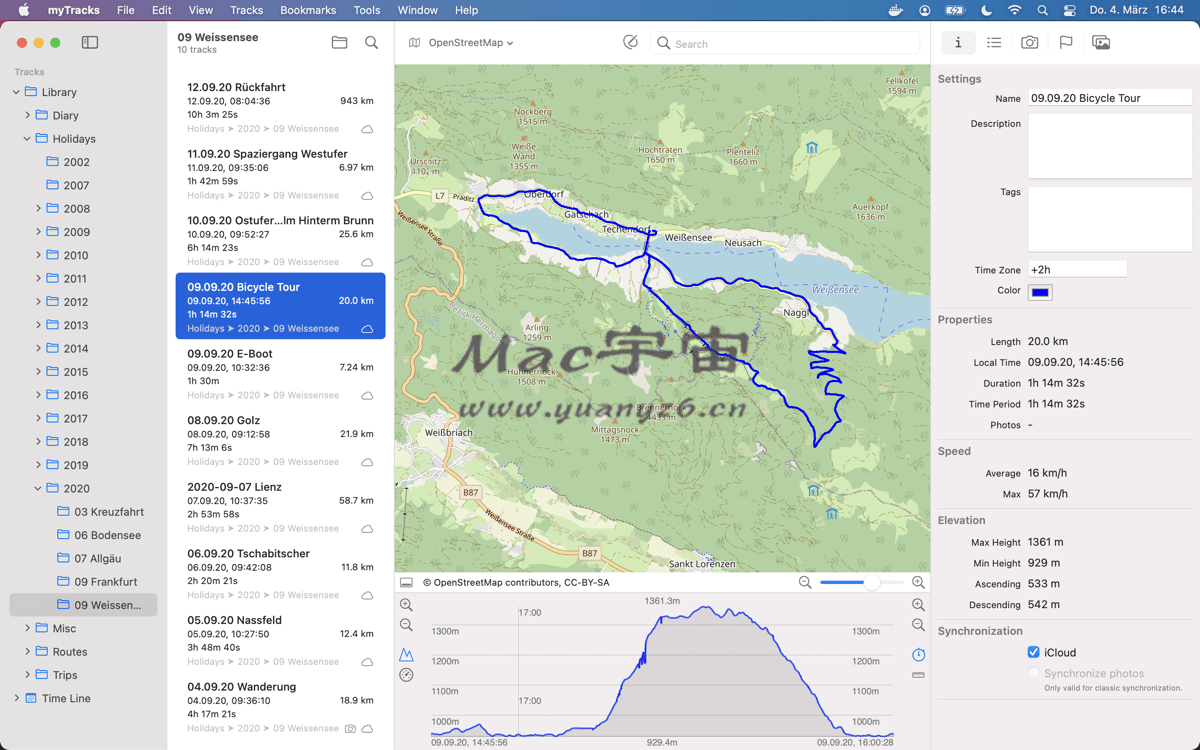 myTracks for Mac v4.4.4 GPS轨迹跟踪记录器