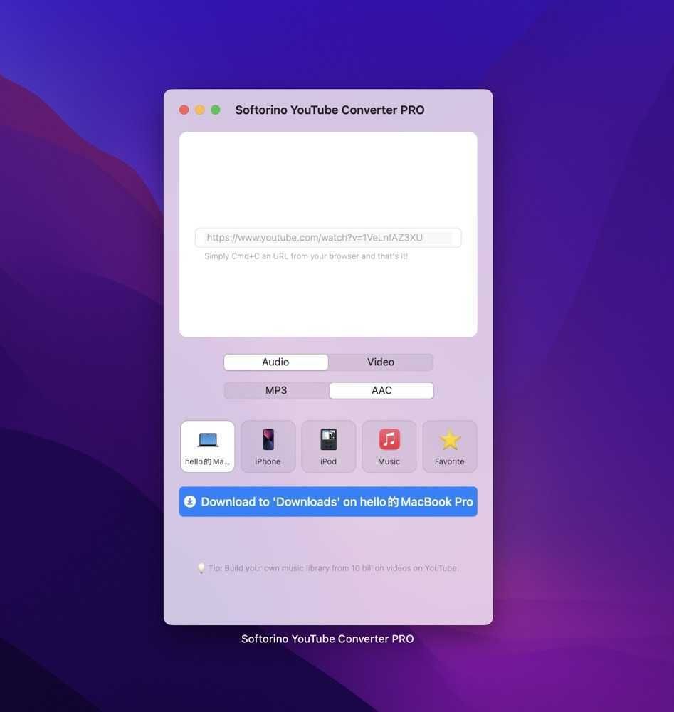 YouTube Converter PRO for Mac v5.1.20 视频离线下载