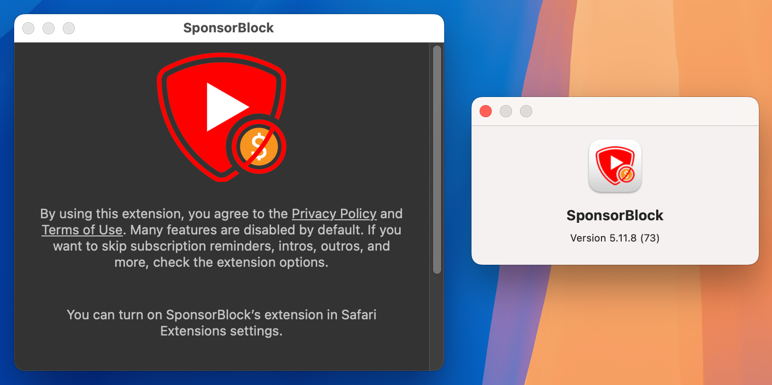 SponsorBlock for YouTube for Mac v6.1.0 中文版 跳过youtube赞助商广告