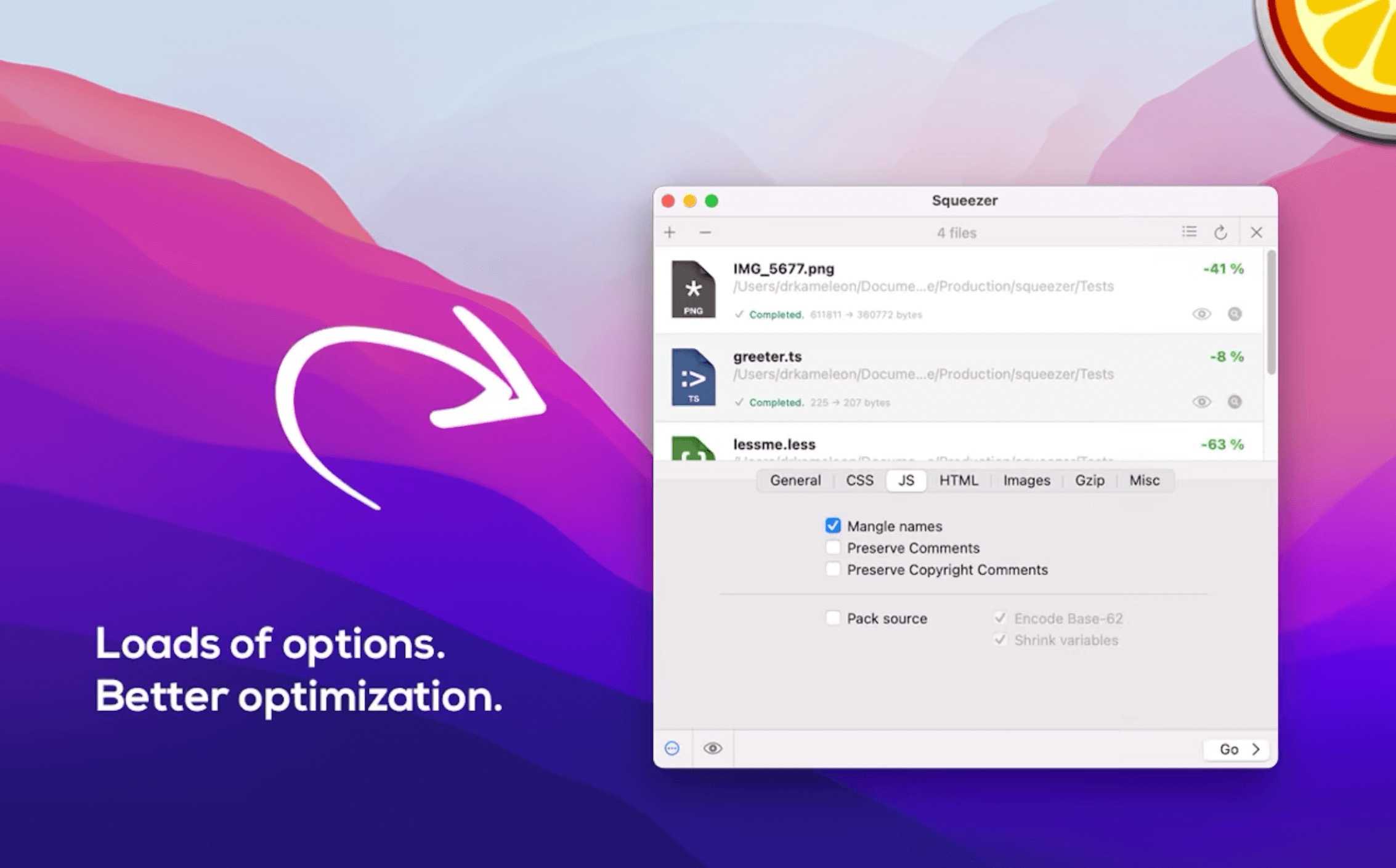 Squeezer for Mac v2.9.6 图片压缩优化