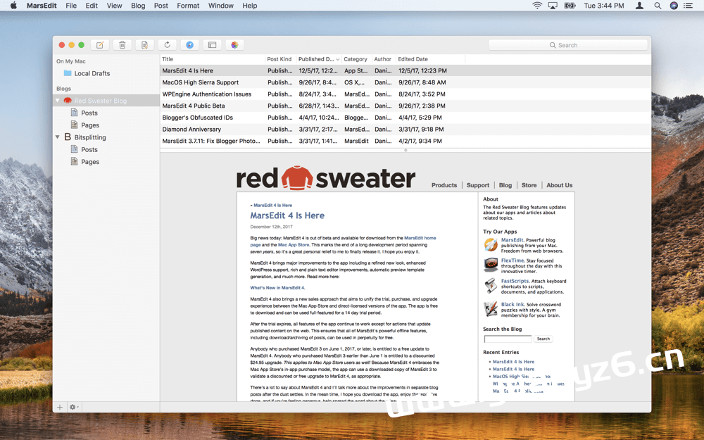 MarsEdit for Mac v5.3.12 博客写作编辑工具 MarsEdit for Mac v5.3.12 博客写作编辑工具-Mac猫