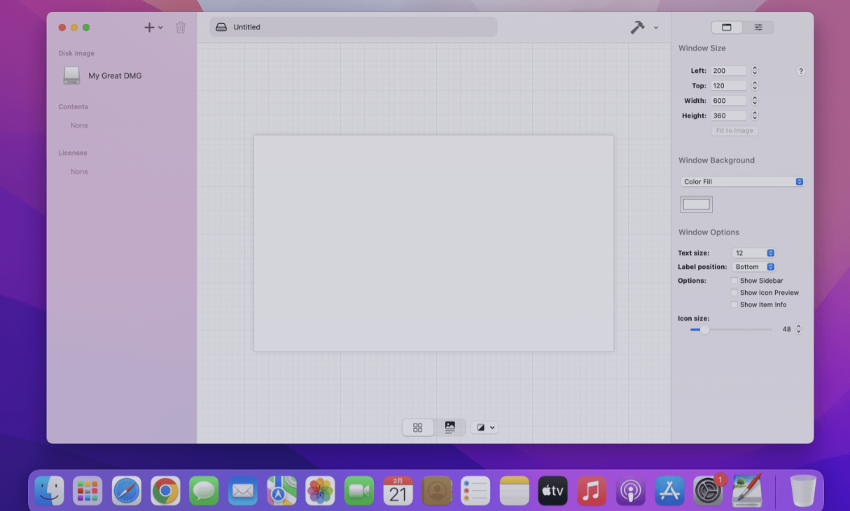 DMG Canvas for Mac v4.2.3 快速dmg打包软件 DMG Canvas for Mac v4.2.3 快速dmg打包软件