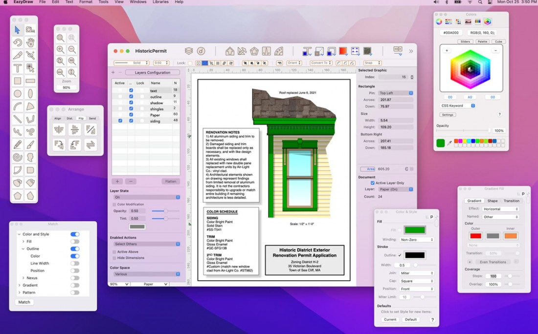 EazyDraw for Mac v12.2.5 中文版 矢量图绘制工具 EazyDraw for Mac v12.2.5 中文版 矢量图绘制工具