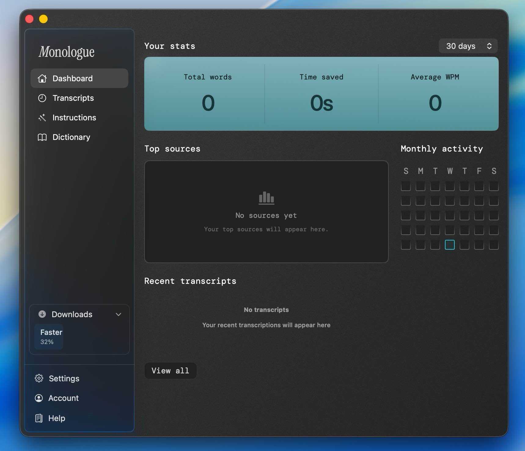 Monologue for Mac v1.0.65 智能语音转录 Monologue for Mac v1.0.65 智能语音转录