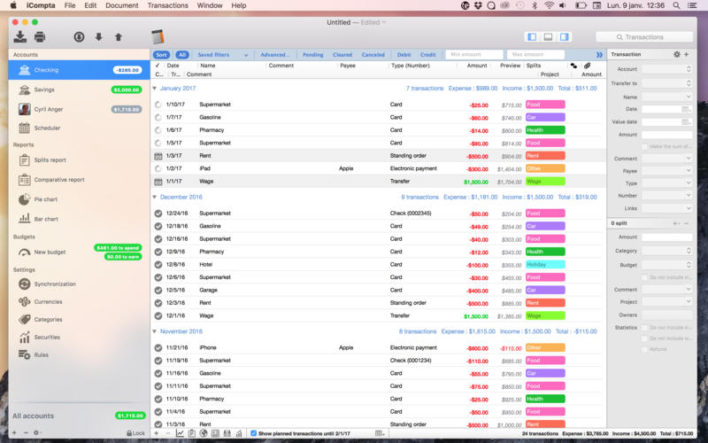iCompta for Mac v6.2.2 个人理财软件 iCompta for Mac v6.2.2 个人理财软件-Mac猫