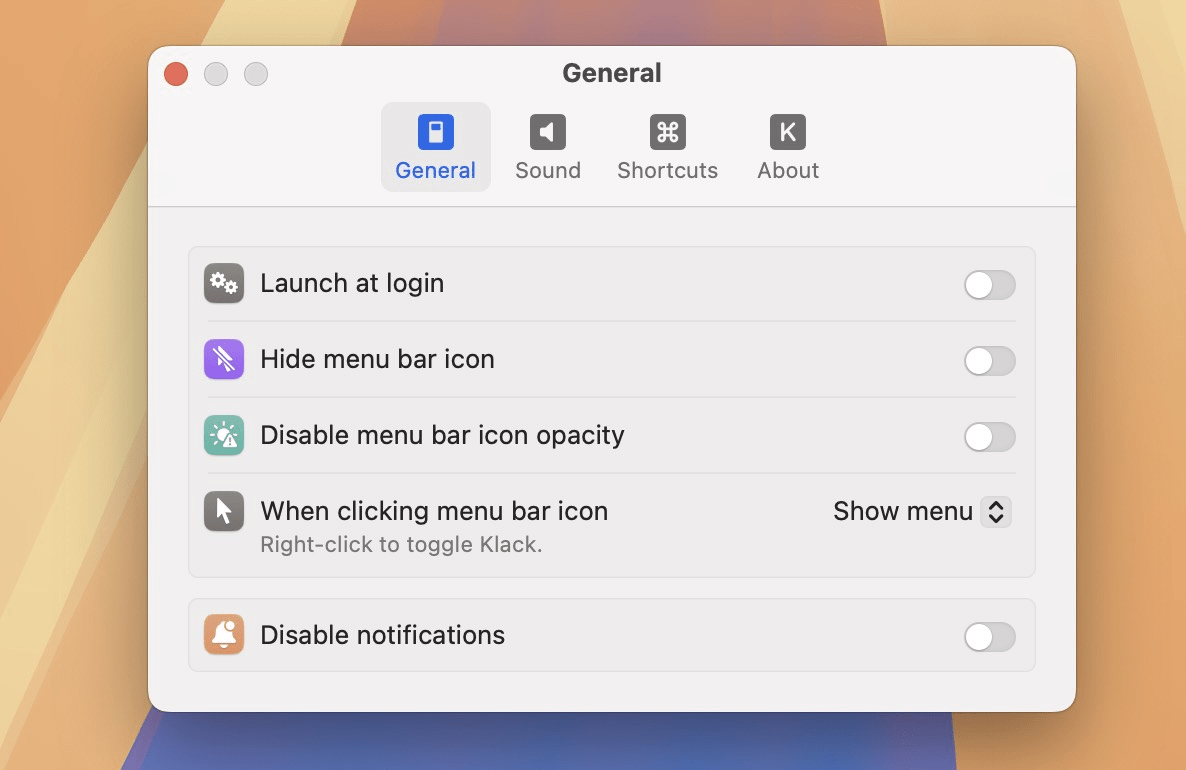 Klack for Mac v1.7.2 机械键盘模拟 Klack for Mac v1.7.2 机械键盘模拟