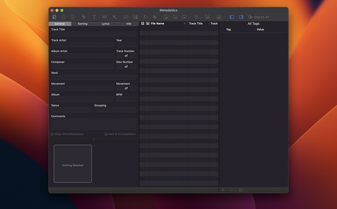 Metadatics for Mac v1.6.15 音乐元数据编辑 Metadatics for Mac v1.6.15 音乐元数据编辑