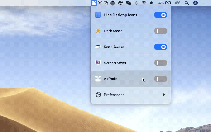 One Switch for Mac v1.35.4 最好用的系统功能快速设置工具