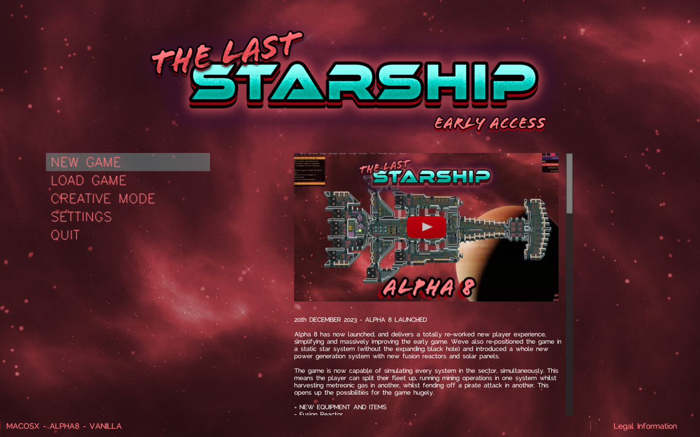最后的星舰 The Last Starship for Mac v26d 英文原生版 最后的星舰 The Last Starship for Mac v26d 英文原生版