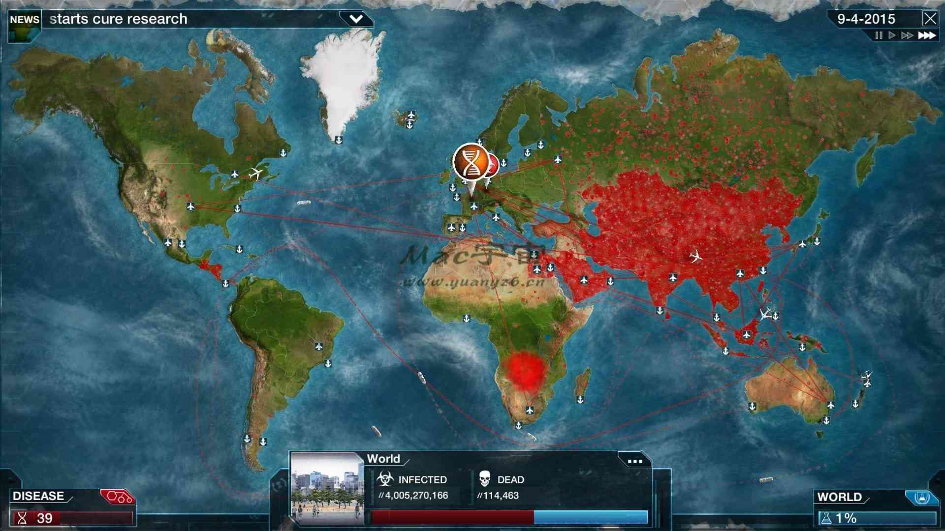 瘟疫公司:物竞天择 Plague Inc: Evolved for Mac v1.24.0.2 中文原生版 含DLC解药风云 瘟疫公司:物竞天择 Plague Inc: Evolved for Mac v1.24.0.2 中文原生版 含DLC解药风云
