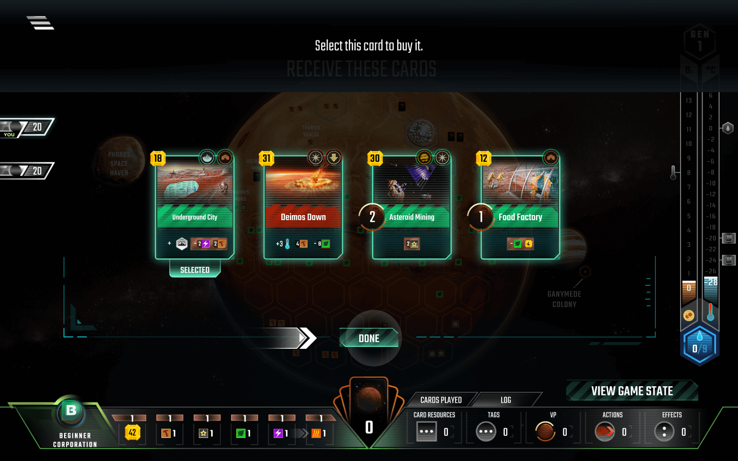 殖民火星 Terraforming Mars for Mac v2.11.7.896 英文原生版 附DLC