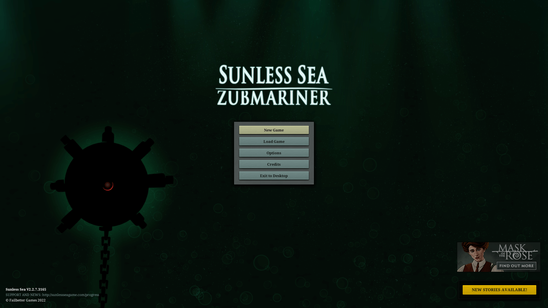 无光之海 SUNLESS SEA for Mac v2.3.0.22 英文原生版 附DLC Z潜水员